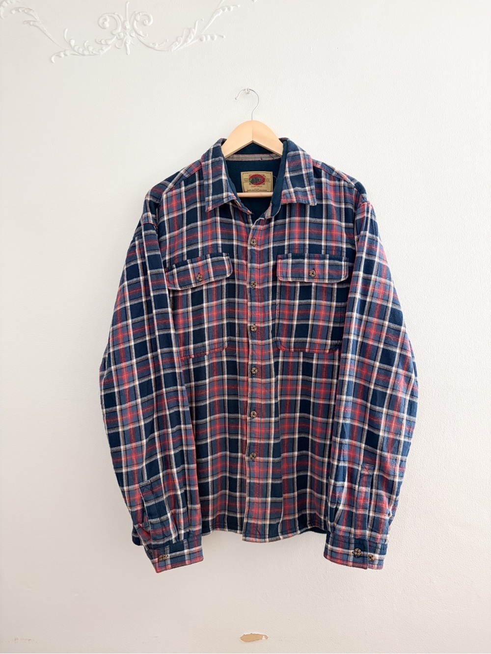 Vintage Plaid Fleece Lined Flannel